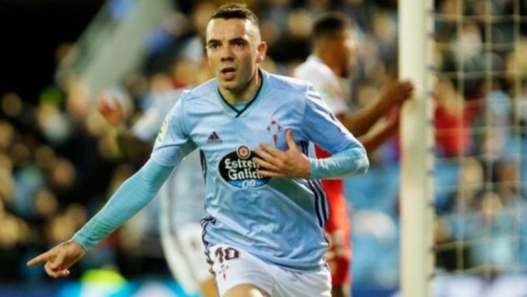 Iago Aspas en festejo de gol