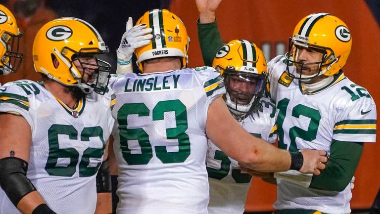 Los Packers festejan una anotación ante los Bears