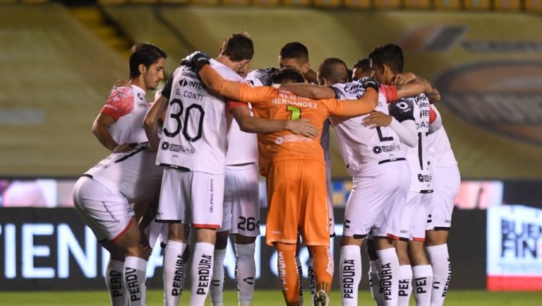 Jugadores del Atlas previo a un partido