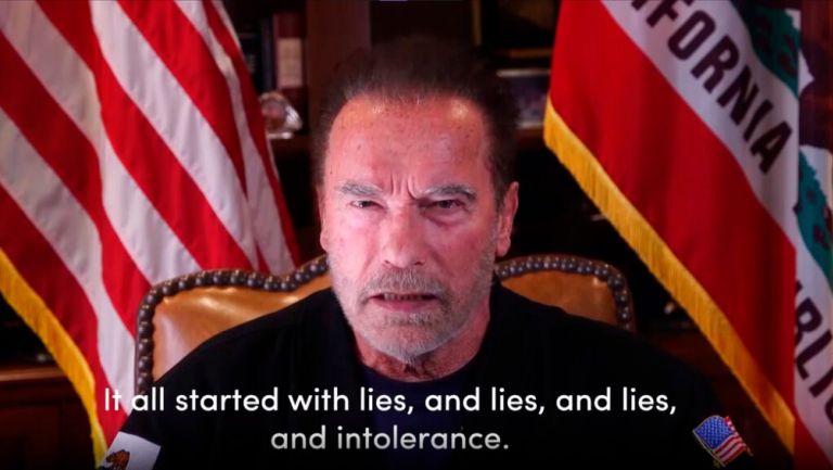 Schwarzenegger en video compartido en redes sociales