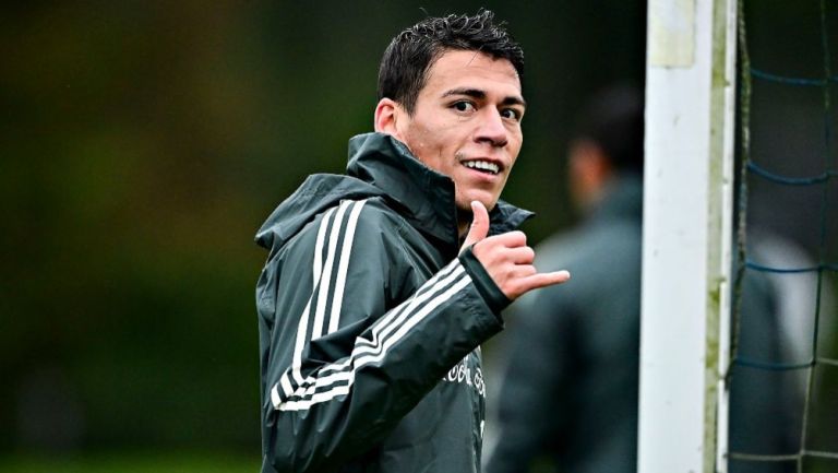 Héctor Moreno en un entrenamiento con la Selección Mexicana