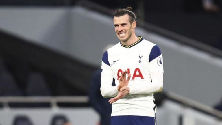 Gareth Bale en un partido con el Tottenham