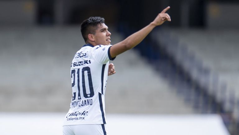 Emanuel Montejano festeja su gol contra Mazatlán 