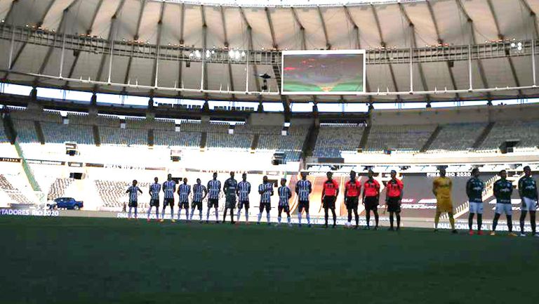 Ceremonia protocolaria de la Final de Copa Libertadores