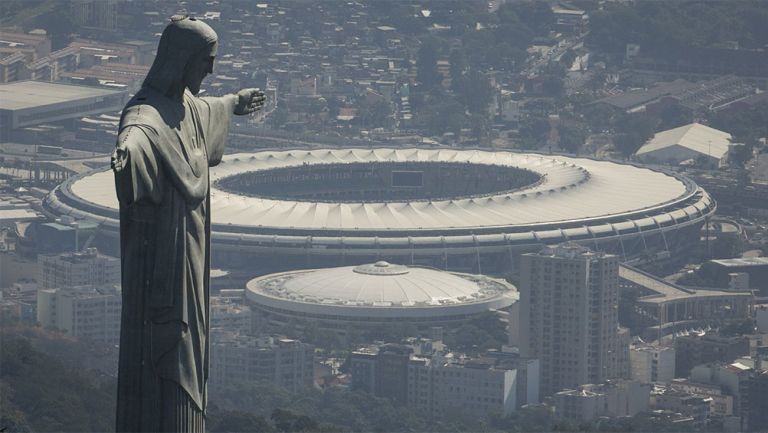 Una vista lejana del Estadio Maracaná 