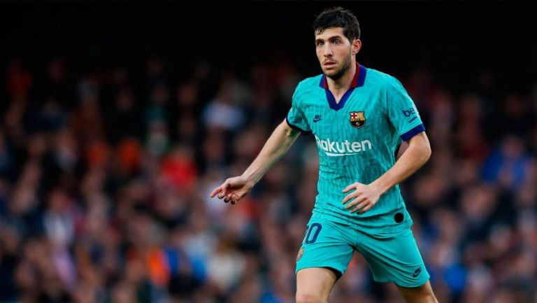 Sergi Roberto en partido con Barcelona