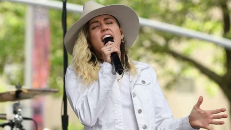 Miley Cyrus, durante una presentación en Nueva York