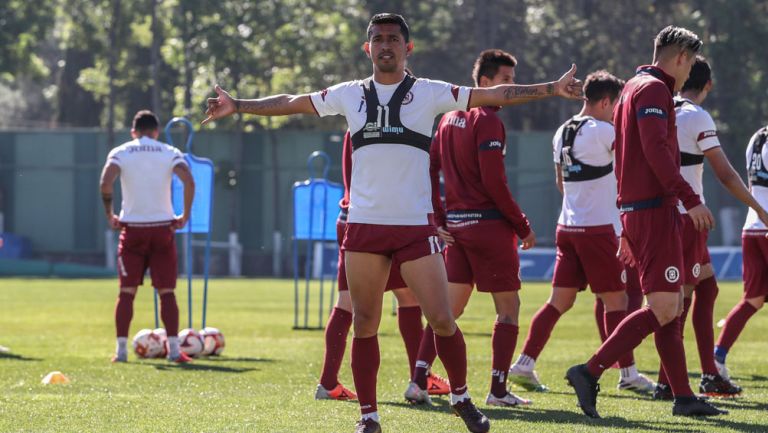 Jugadores de La Máquina en entrenamiento