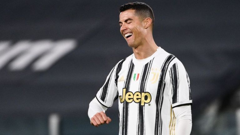 Cristiano Ronaldo en un partido con la Juventus