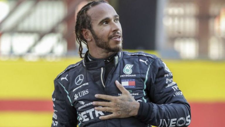 Lewis Hamilton tras una carrera 