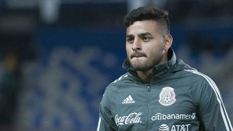 Alexis Vega previo a un partido con Selección