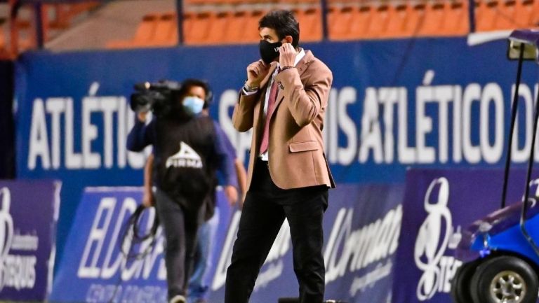 Leonel Rocco en el partido vs Santos 