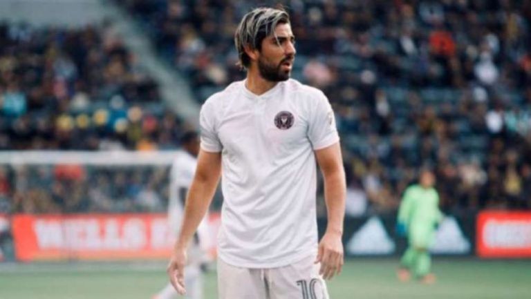 Rodolfo Pizarro en acción con el Inter Miami