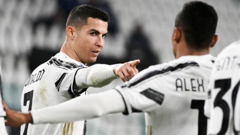 Cristiano Ronaldo en un partido de la Juventus