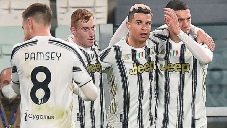 Cristiano Ronaldo en festejo con la Juventus