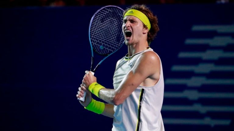 Zverev en un juego del Abierto Mexicano de Tenis en Acapulco