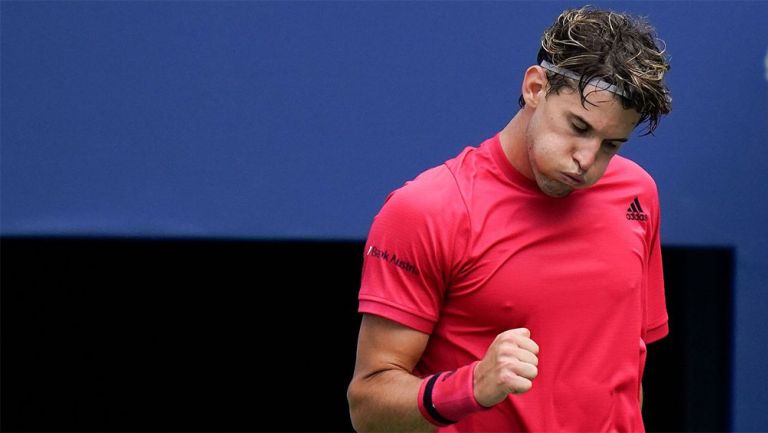 Dominic Thiem en un partido de ATP