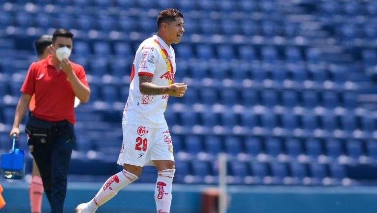 Jiménez en el partido contra Atlante