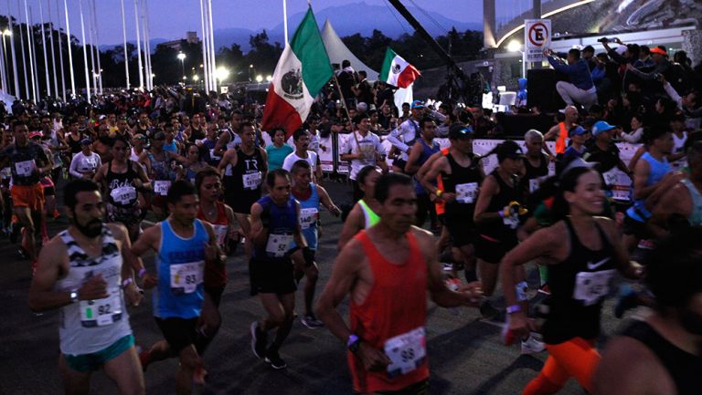 Corredores en el último Maratón de la Ciudad de México