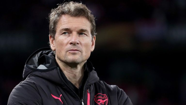 Jens Lehmann en acción con el Arsenal