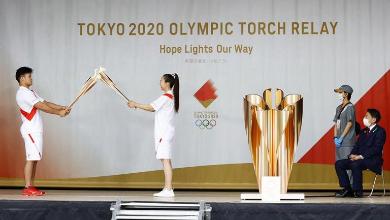 La llama de los Juegos Olímpicos de Tokio