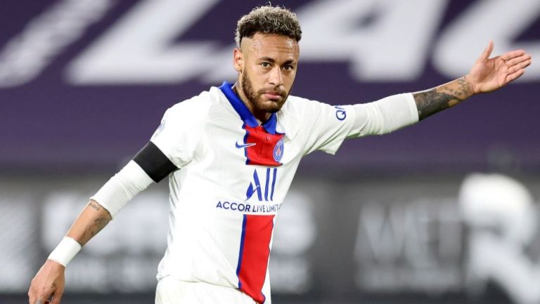 Neymar en un partido del París Saint-Germain