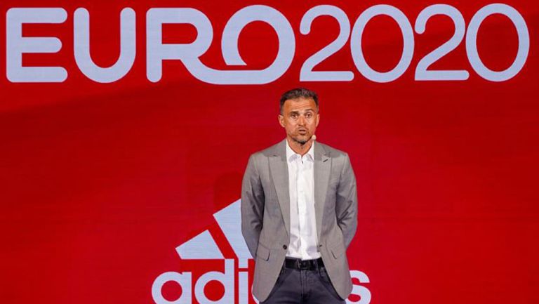 Luis Enrique durante un evento rumbo a la Euro 2020