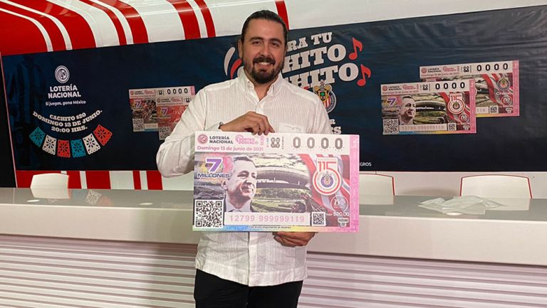 Chivas presentó boletos de la Lotería Nacional por su 115 aniversario