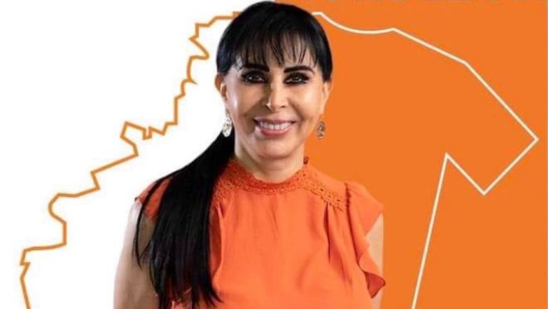 La candidata Alma Rosa Barragán de MC