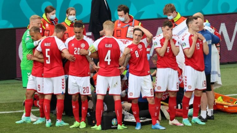 Eriksen se desvaneció durante el juego entre Dinamarca y Finlandia