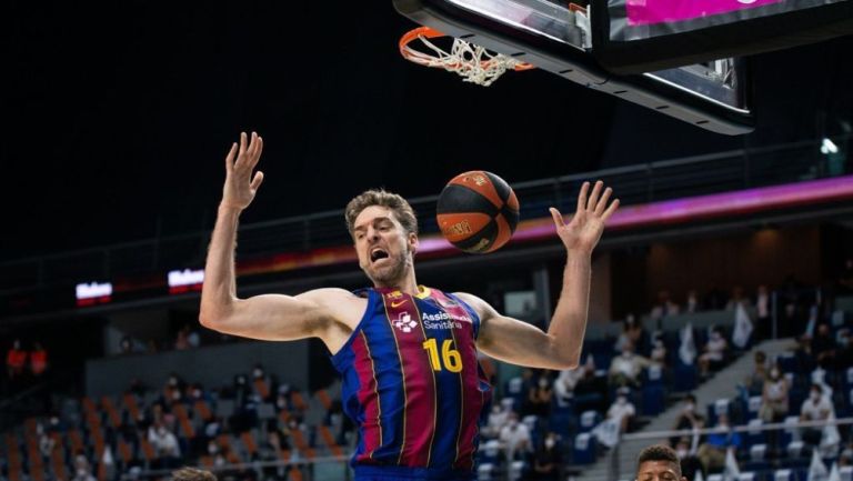 Pau Gasol con el Barça 