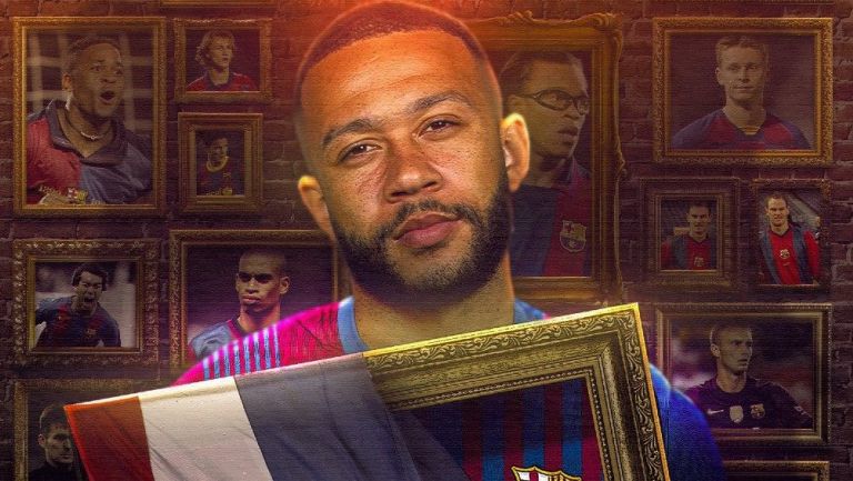 Barcelona da la bienvenida en redes a Memphis Depay