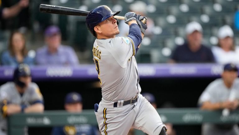 Luis Urías: El mexicano anotó en tres ocasiones en el triunfo de Brewers ante Rockies