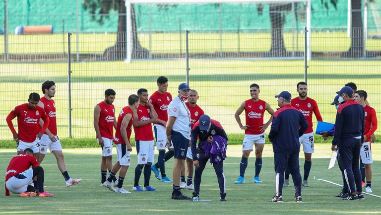 Jugadores de Chivas durante la Pretemporada 