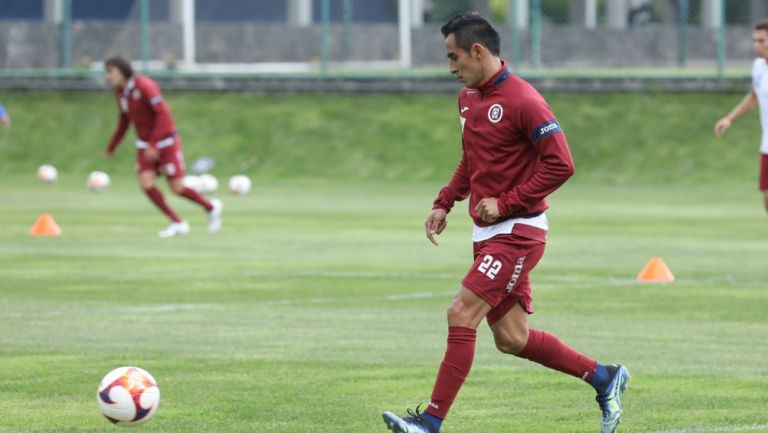 Rafael Baca en la pretemporada de Cruz Azul