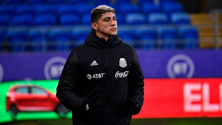 Alan Pulido en una convocatoria 