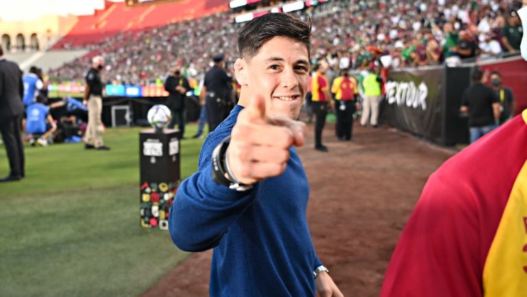 Brandon Moreno en partido de México vs Nigeria