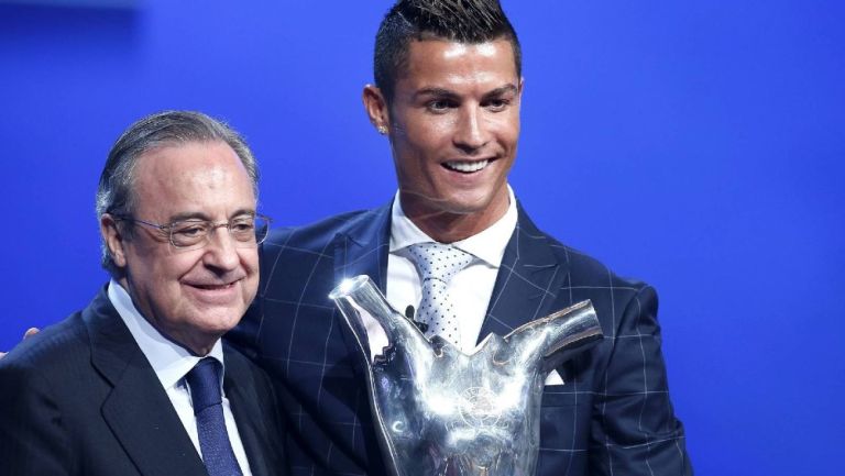 Florentino Pérez junto a Cristiano Ronaldo