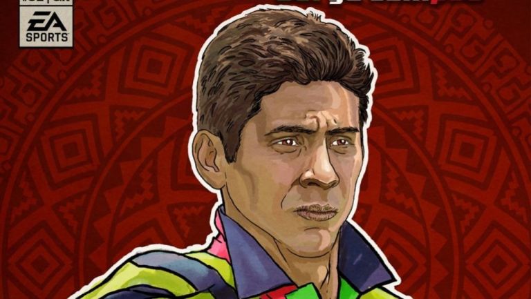 Jorge Campos como parte de los Héroes de Fut