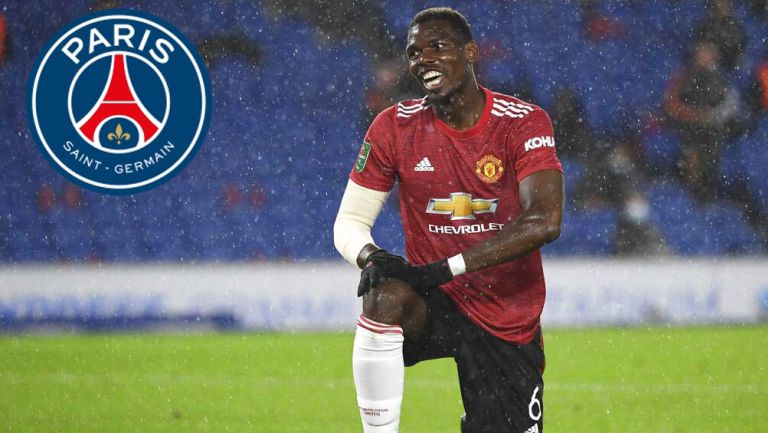 Pogba en un partido con el Manchester United