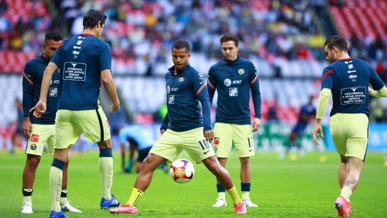 Giovani dos Santos previo a un partido con América