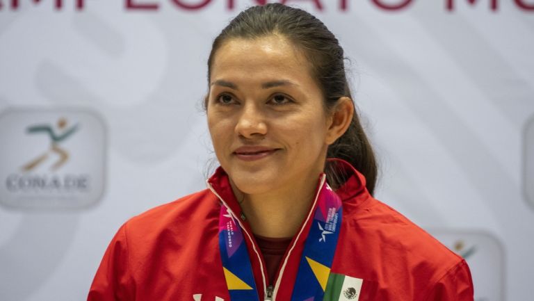 María del Rosario Espinoza en conferencia de prensa