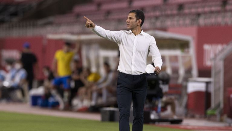 Jaime Lozano durante un partido con el Tri Olímpico