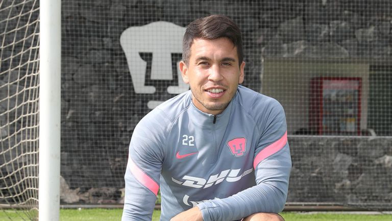 Cristian Battocchio en las instalaciones de Pumas 