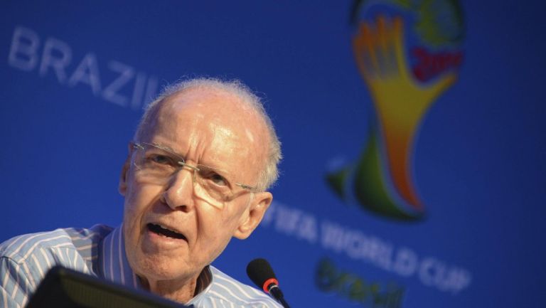 Mário Zagallo durante conferencia de prensa