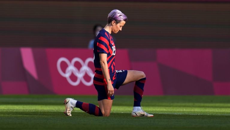 Megan Rapinoe durante un partido con Estados Unidos