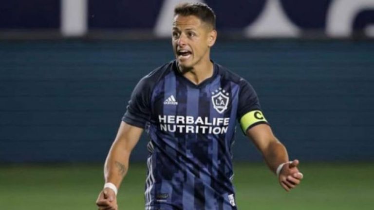 Chicharito Hernández en un partido del LA Galaxy