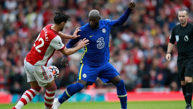 Romelu Lukaku en su debut con el Chelsea frente al Arsenal