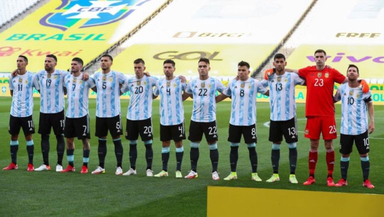 Seleccionados argentinos previo al partido ante Brasil 