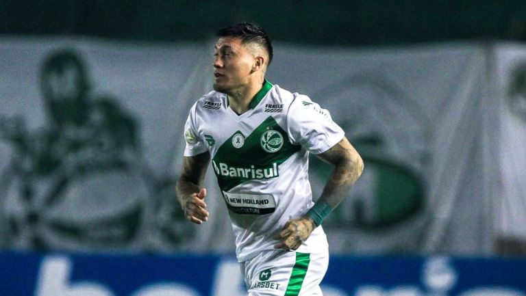 Nico Castillo durante un partido con el Juventude